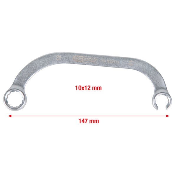 KS TOOLS Turbolader Spezial-Schlüssel für VAG 10 x 12 mm - 150.2231