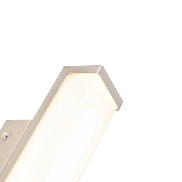 Detailaufnahme einer LED-Leuchte mit Metalleinfassung