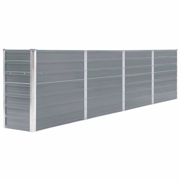 Gartenmauer aus Metall, modulares Paneelsystem.