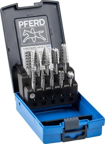 PFERD Frässtifteset 81 Schaft-Ø 6 mm Verzahnung 3 10tlg. - 22900813