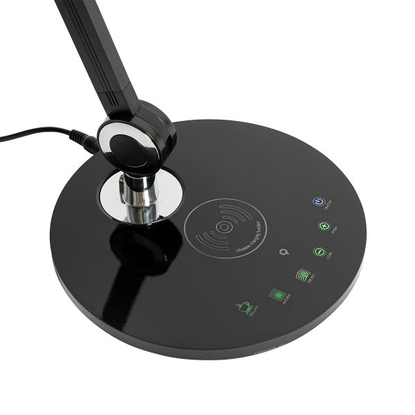 Schreibtischlampe mit kabelloser Ladefunktion