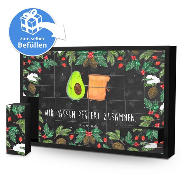 Mr. & Mrs. Panda Befüllbarer Adventskalender Avocado Toast - Schwarz