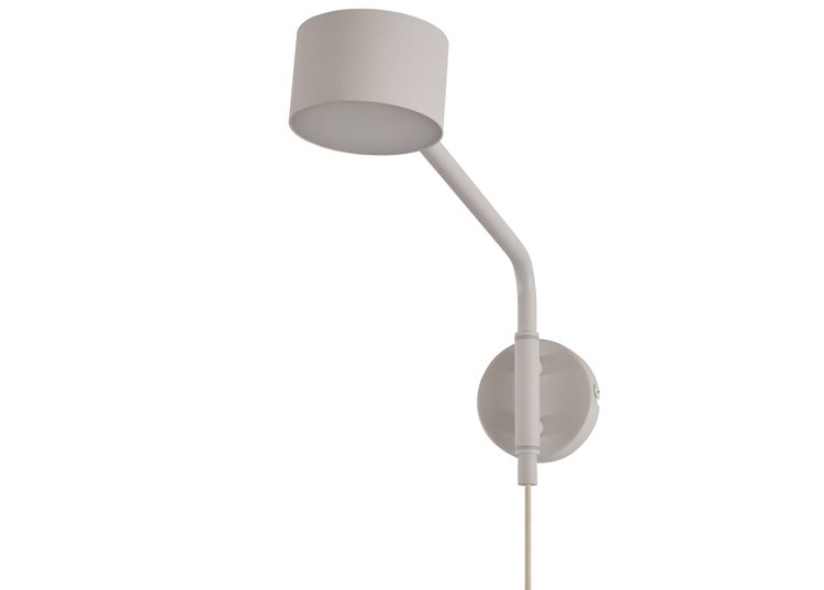 Moderne Wandleuchte mit verstellbarem Leuchtenkopf und Kabelanschluss zur Wandmontage