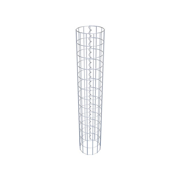 Gabionensäule Durchmesser 22 cm, MW 5 x 10 cm rund - Höhe: 1,30 m