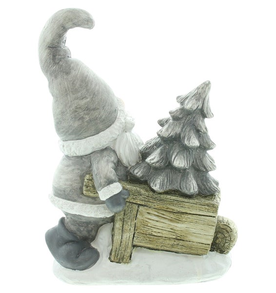 FRANK FLECHTWAREN | Wichtel Schubkarren, 20 x 12,5 x 27,5 cm, POLYRESIN