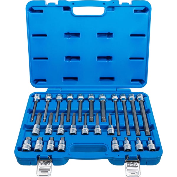 BGS Bit-Einsatz-Satz Antrieb Innenvierkant 12,5 mm (1/2) Innenvielzahn (für XZN) 26tlg. - 5180