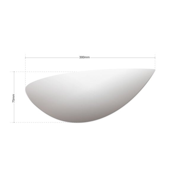 LED Keramik Wandleuchte Gypsum Weiß