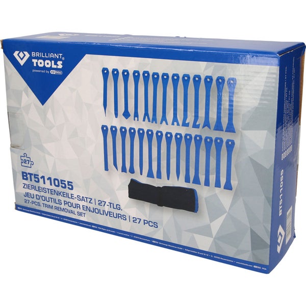 BRILLIANT TOOLS Zierleistenkeile-Satz 27tlg. - BT511055