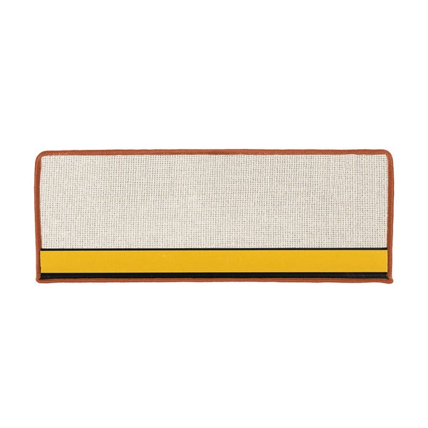 FLOORDIREKT Stufenmatte Sabang - Sisaloptik - Gekettelter Rand & Selbstklebend - Terra - 23,5 x 65 cm - Rechteckig