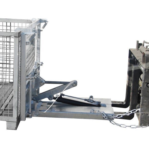 Metallgitterbox mit Gabelstapleraufnahme