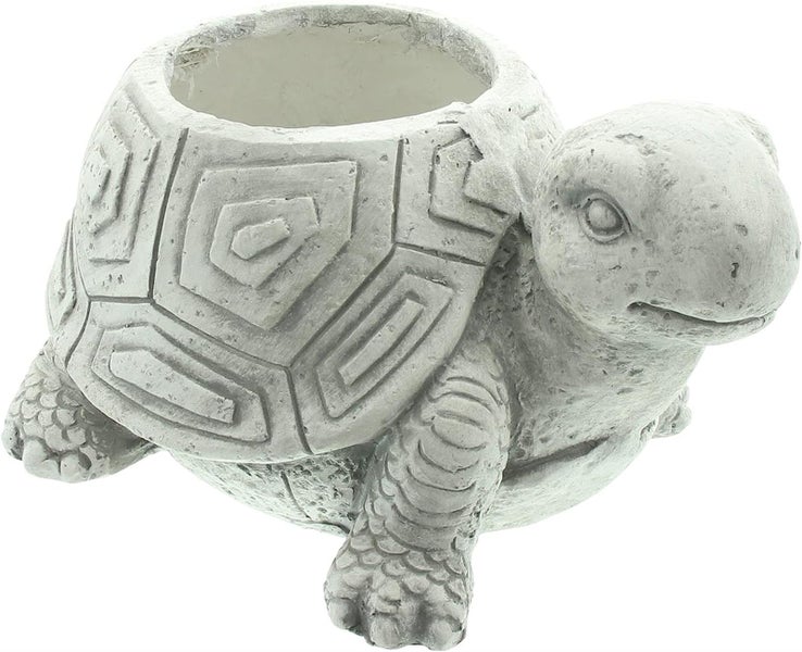 Dekoleidenschaft Pflanzer Schildkröte, Pflanzgefäß, Pflanztopf, Blumentopf, Übertopf, Gartendeko für Draußen