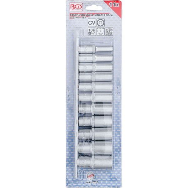 BGS Technic Steckschlüsseleinsatz Satz mit elf Teilen