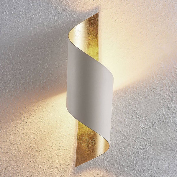 Lindby Wandleuchte, Wandlampe Innen Vanni (Modern) in Weiß aus Metall (1 flammig E27) - Wandstrahler Wandbeleuchtung Schlafzimmer / Wohnzimmer Schlafzimmerleuchte