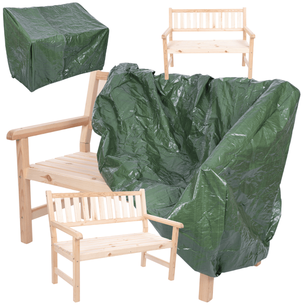 Gartenbank Grana HxBxT 90x117x70cm Inkl. Planenabdeckung Natur