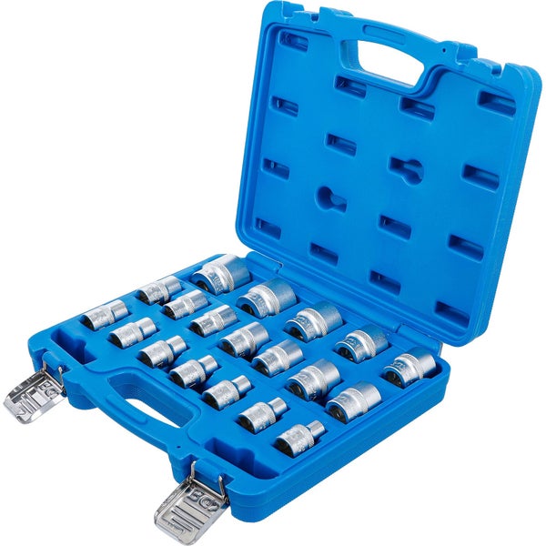 Steckschlüssel Satz im blauen Kunststoffkoffer