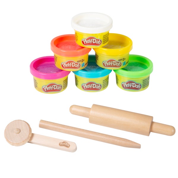 ROBA Spielküche - roba x Play-Doh - Matschküche mit Knete und 3D Spielmatte - Grau lasiert