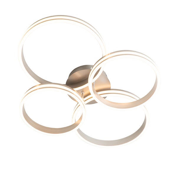 Deckenleuchte mit vier Ringen
