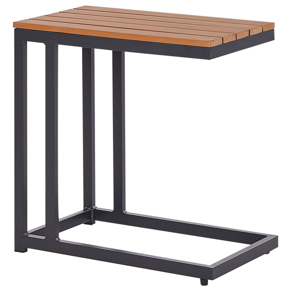 Outdoor Beistelltisch MESSINA 60 cm 35 cm Schwarz