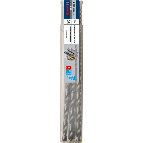 Bosch PRO Metal HSS-G Spiralbohrer 4,8 x 87 x 132 mm - 2608596819