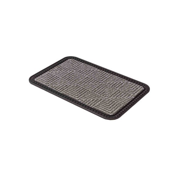 Fußmatte mit geometrischem Muster und Rand