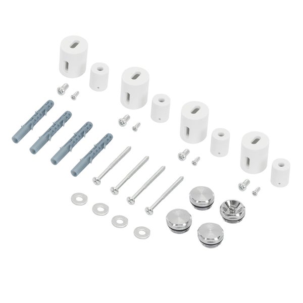 LuxeBath Badheizkörper Steam 500x1800 mm, Weiß, Mittelanschluss 50 mm, Einlagig, Flach, Vertikal, Design Heizkörper Handtuchwärmer Handtuchtrockner Handtuchheizkörper Paneelheizkörper Heizung