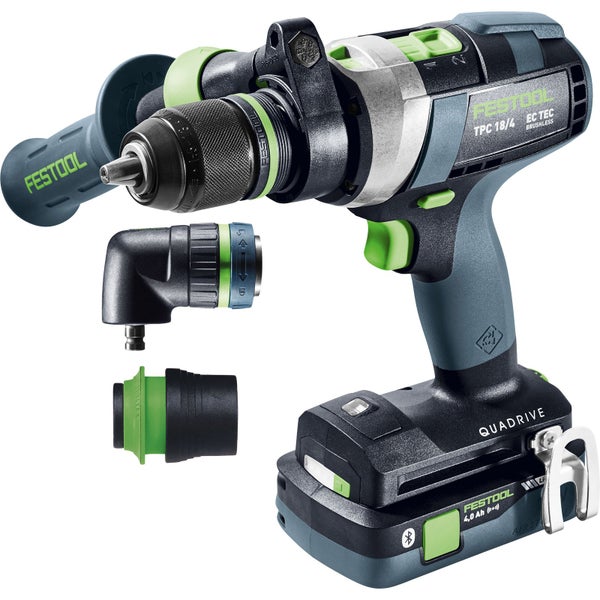 Festool Akku-Schlagbohrschrauber TPC 18/4 5,0/4,0 I-Set QUADRIVE / 1x 4,0 1x 5,0 Akku + Ladegerät + Zubehör im Systainer - 577621