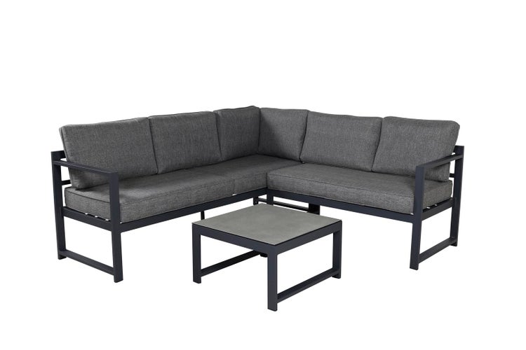 Salvador Loungeset 2 Teile grau,schwarz. 1 X 1 X 1 cm
