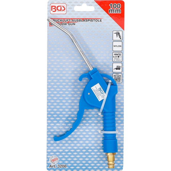 BGS technic Ausblaspistole mit 100 Millimeter Düse