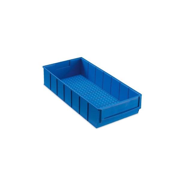 PROREGAL SuperSparSet 24 x Blaue Indurstriebox 400 B HxBxT 8,1 x 18,3 x 40 cm 4,7 Liter Sortimentskasten