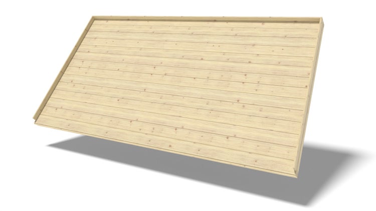 Universalboden für Gartenhäuser - 18 mm - pakiet 3m2 - Nicht imprägniert