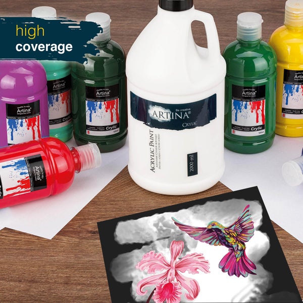 Artina Crylic Acrylfarbe 2000ml Titanweiß