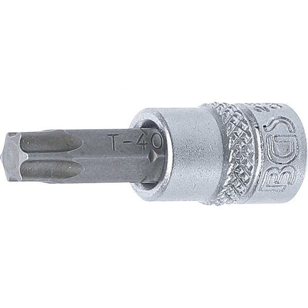 BGS Bit-Einsatz Antrieb Innenvierkant 6,3 mm (1/4) T-Profil (für Torx) T40 - 2596