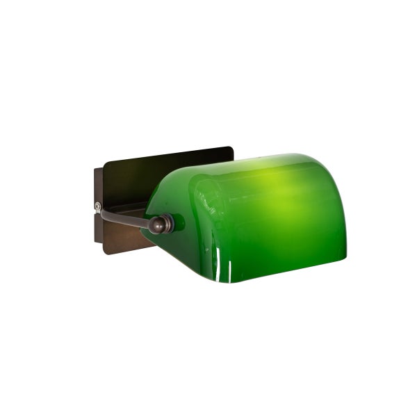 Grüne Glas-Wandleuchte im Retro-Stil für Innenräume