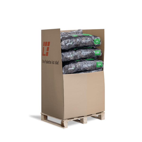 Galamio Rindenmulch Kiefer Deko 60l x 13 Sack 780l Palette