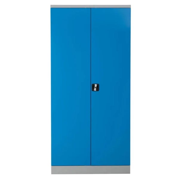 PROREGAL Stahlschrank Bee 6 Fachböden HxBxT 195 x 92 x 50 cm Pulverbeschichtetes & Verstärktes Fachbodenmaterial Grau & Lichtbau