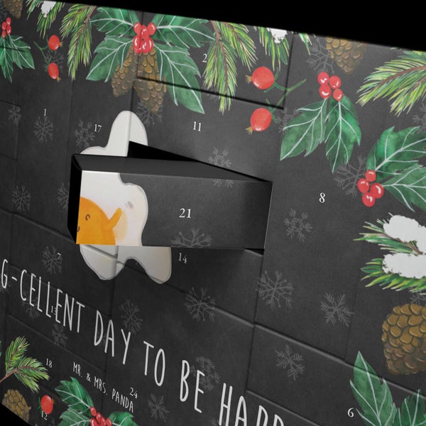Mr. & Mrs. Panda Befüllbarer Adventskalender Spiegelei Ei - Schwarz