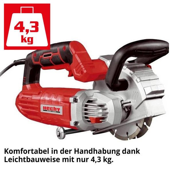 Hecht Mauernutfräse mit Diamanttrennscheibe