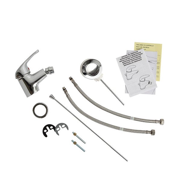 Armatur mit Zubehör und Montageanleitung