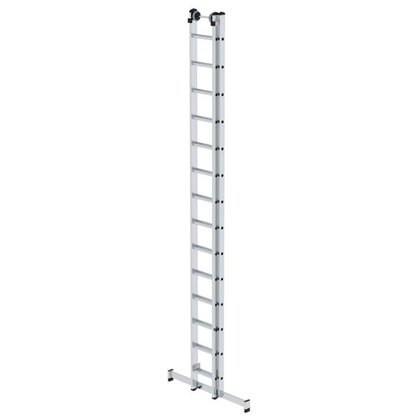 PROREGAL Sprossen-Schiebeleiter 2-Teilig mit Traverse 2 x 14 Sprossen