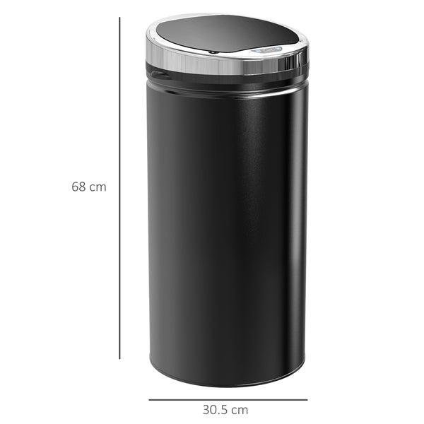 Abfalleimer mit Sensor, Höhe 68 cm, Durchmesser 30,5 cm