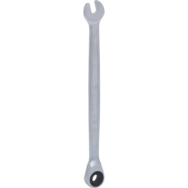 Technische Zeichnung eines Schraubenschlüssels mit Maßangaben und KS Tools Logo