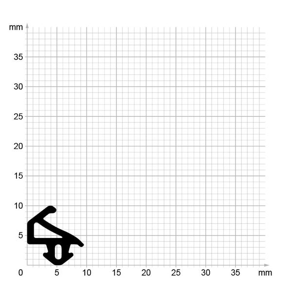 DIWARO. | Lippendichtung LP433 | schwarz | 5 Meter