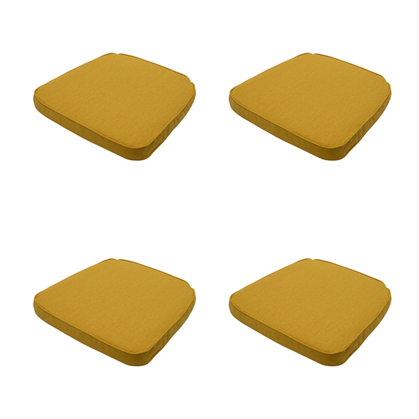 Sitzkissen Wicker Gold Canvas Eco+ - Ca. 48x48 cm - 4er-Set