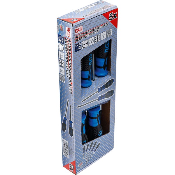 BGS Schraubendreher Satz mit sieben Teilen in der Verpackung