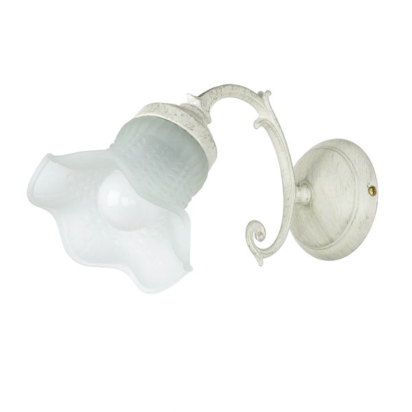 Wandleuchte mit Glasschirm