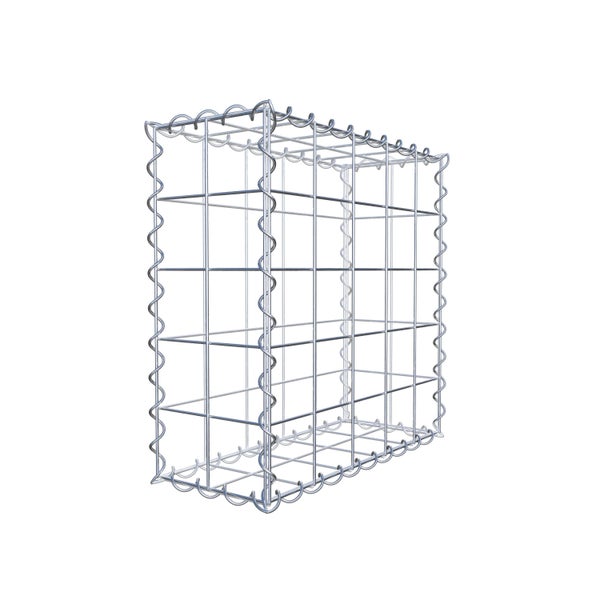 Gabione 50 cm x 50 cm x 20 cm (L x H x T), Maschenweite 10 cm x 10 cm, Spirale