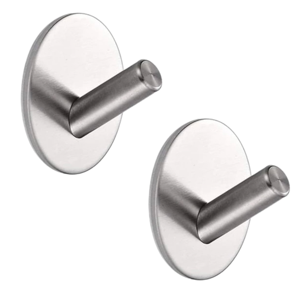 Eavy Handtuchhaken Edelstahl Silber Selbstklebend 2er Pack