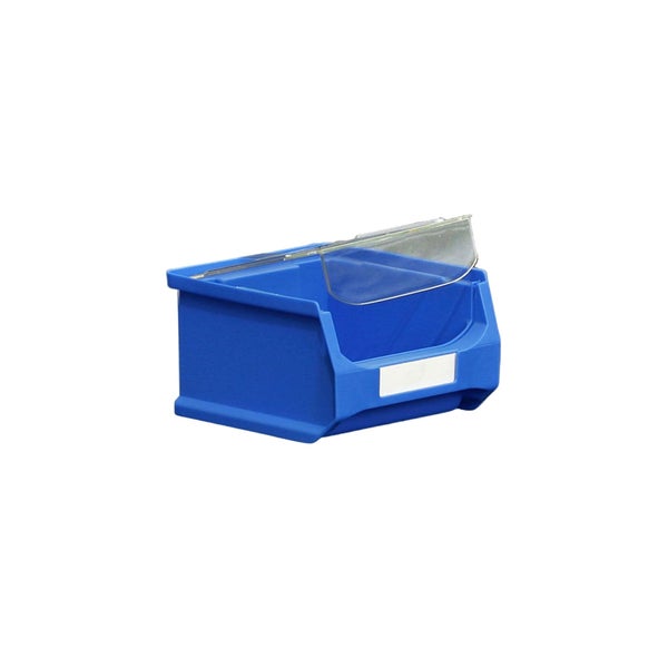 PROREGAL SuperSparSet 48 x Blaue Sichtlagerbox 1.0 Mit Abdeckung HxBxT 6 x 10 x 10 cm 0,4 Liter Sichtlagerbehälter Sichtlagerkasten