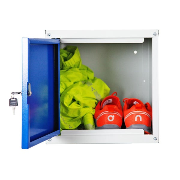 PROREGAL Schließfachwürfel Cubic HxBxT 35 x 35 x 35 cm Grau/Blau