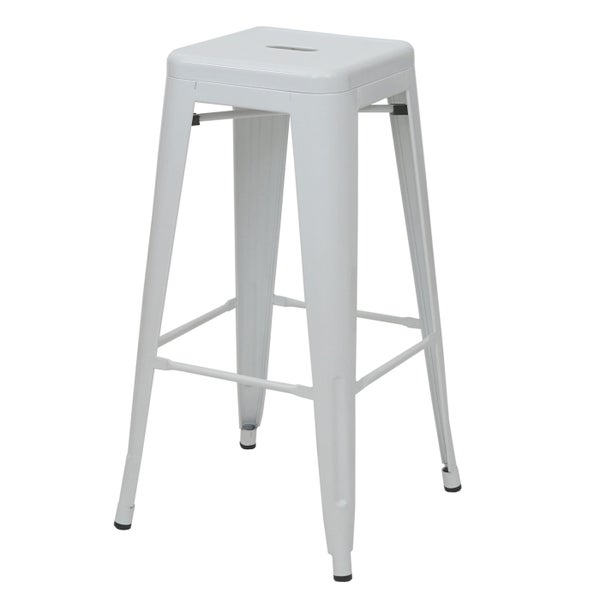 Metall Barhocker mit quadratischer Sitzfläche